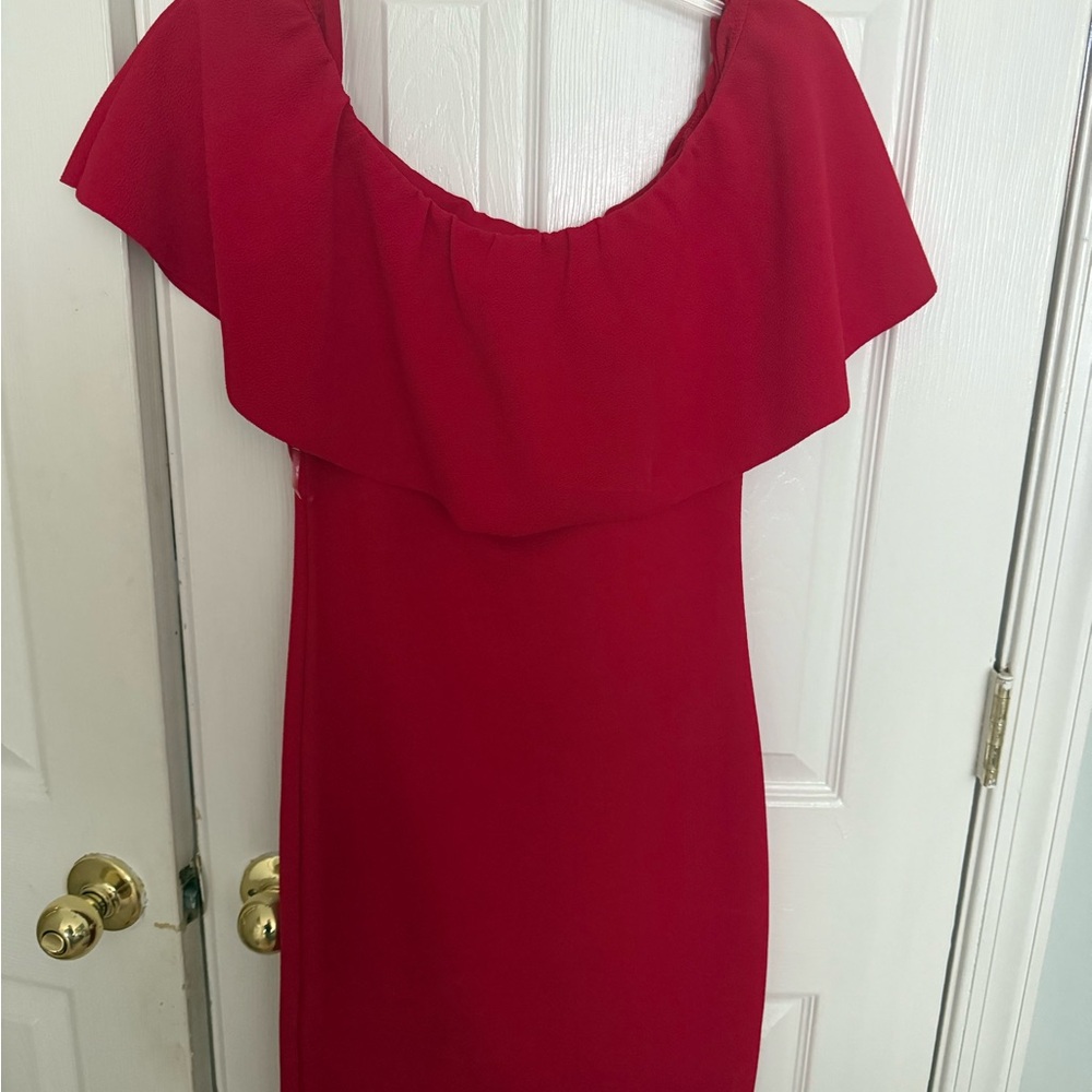 Almost Famous Red Women's Dress knee length